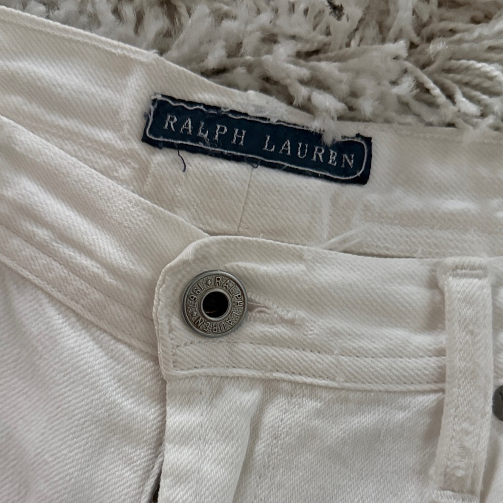 Ralph Lauren White Straight Leg Jeans - Picture 2 of 7
